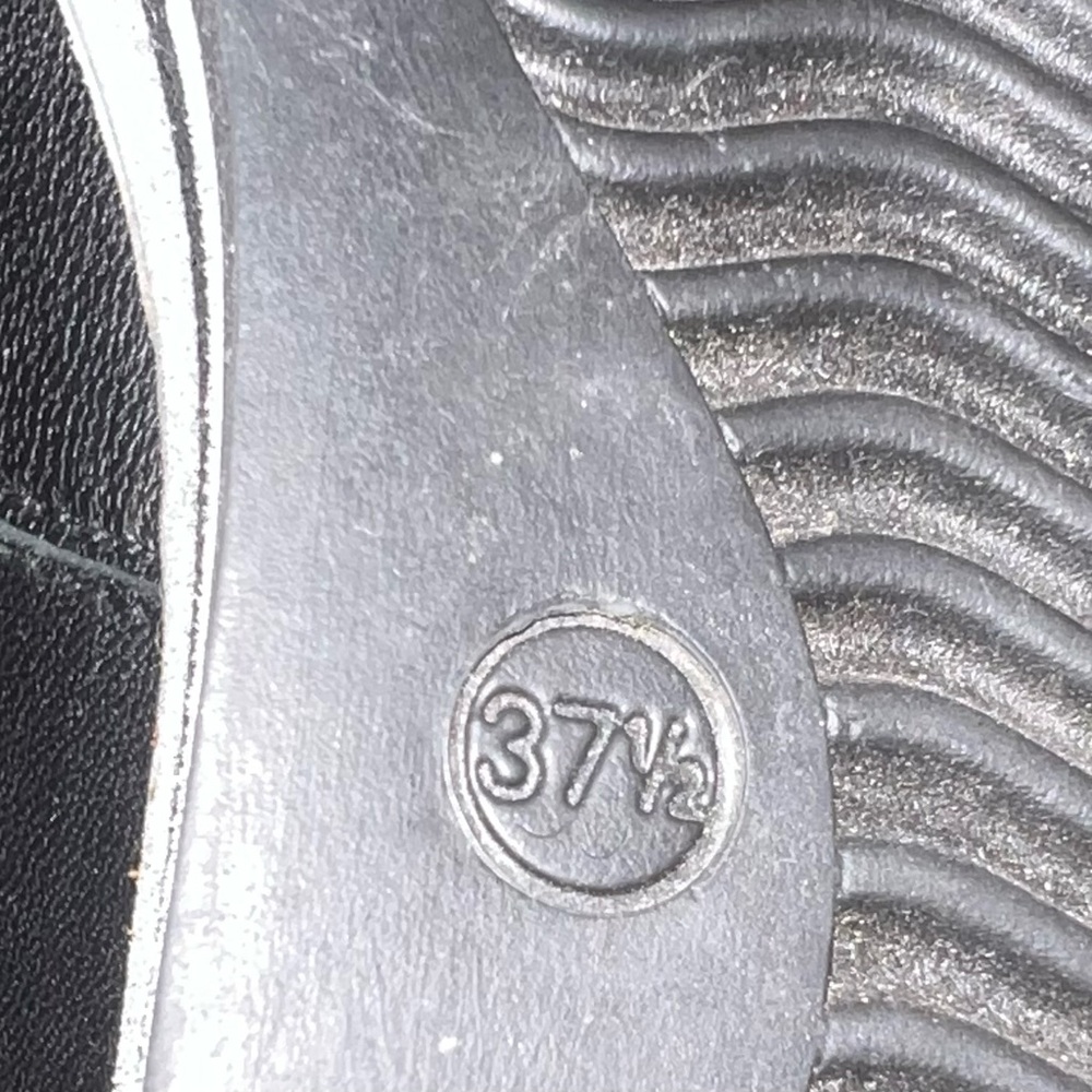Black Loafers with Cream Chain Detail - Picture 7 of 7
